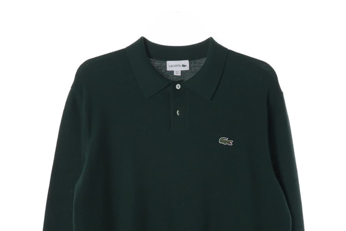 LACOSTE 다크그린 카라 니트 L 상품이미지3