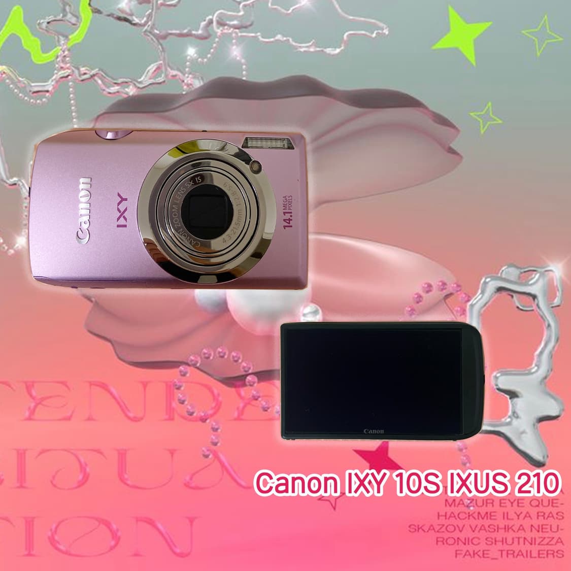 풀셋!)Canon ixy ixus 캐논 익시 10s 익서스 210 핑크 상품이미지1