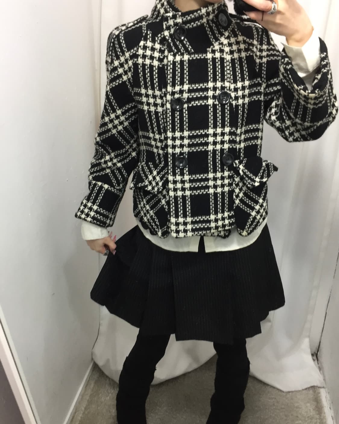 블랙 체크 코디 🎶 상품이미지3