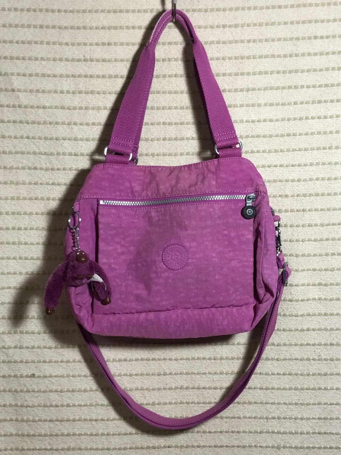 빈티지 키플링 Y2K 나일론 퍼플 숄더백 크로스백 상품이미지1