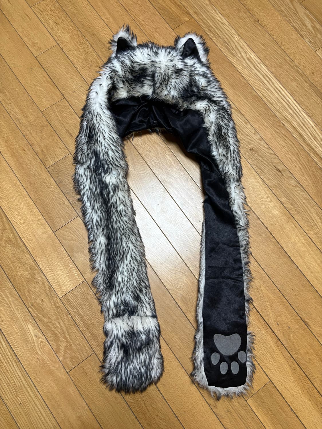 여우/고양이 털 후드 머플러 fur emo hat 상품이미지2