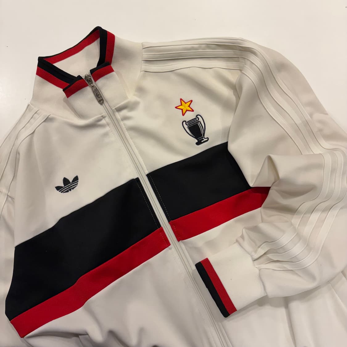 [L] 07s 아디다스 AC밀란 트랙탑 화이트 져지 B721 상품이미지3