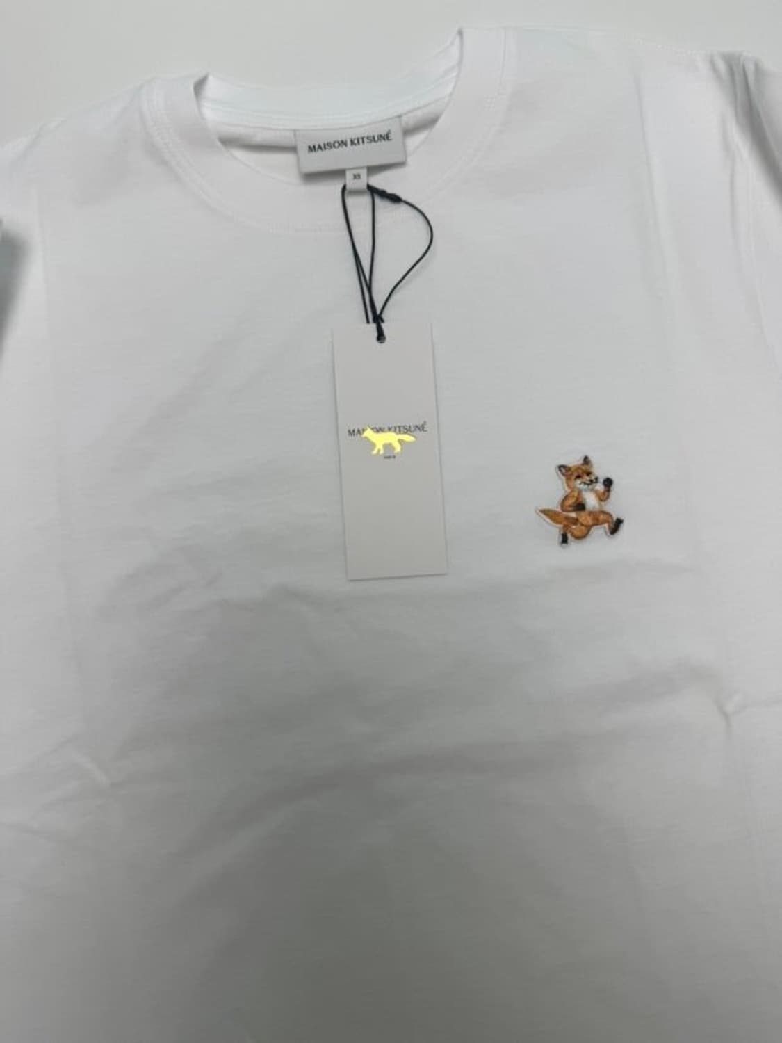 메종 키츠네 스피디 폭스 패치 컴포트 티셔츠 화이트 상품이미지3