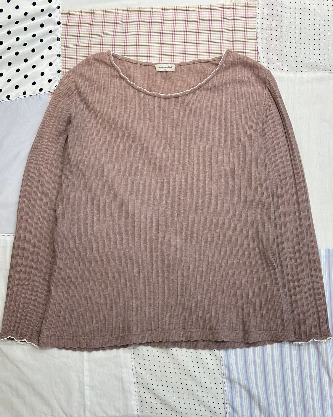 SM2 빈티지 핑크 레이스 티 상품이미지6