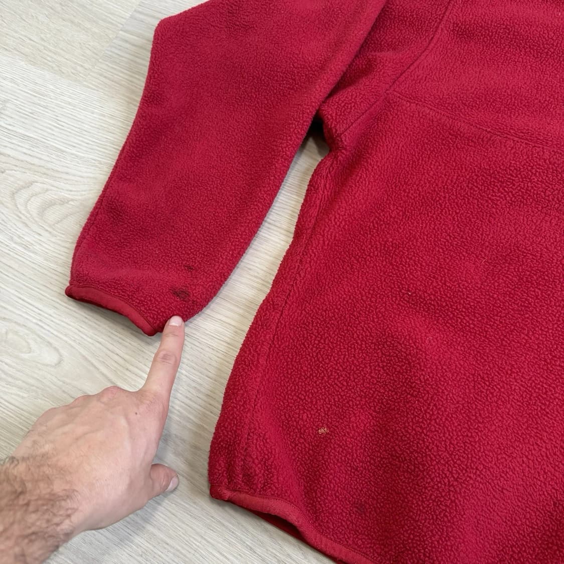 90s 파타고니아 신칠라 스냅-T 레드/블랙 자메이카 상품이미지5