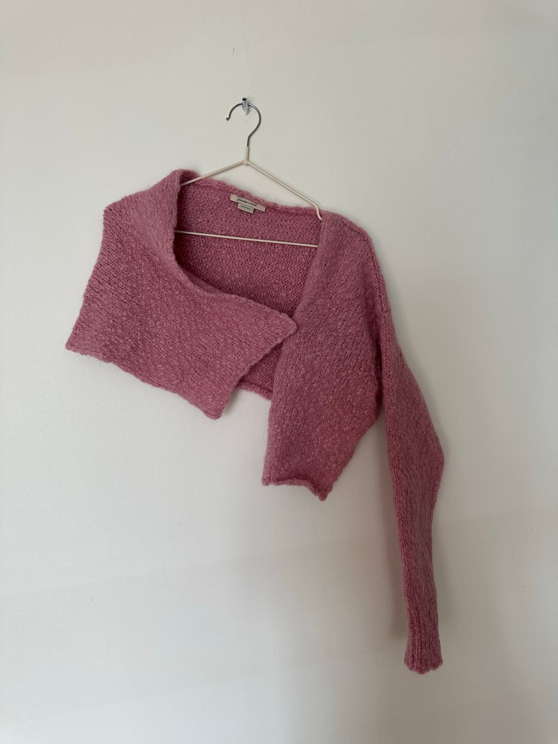 팔로마울 케이프 니트 핑크 상품이미지1