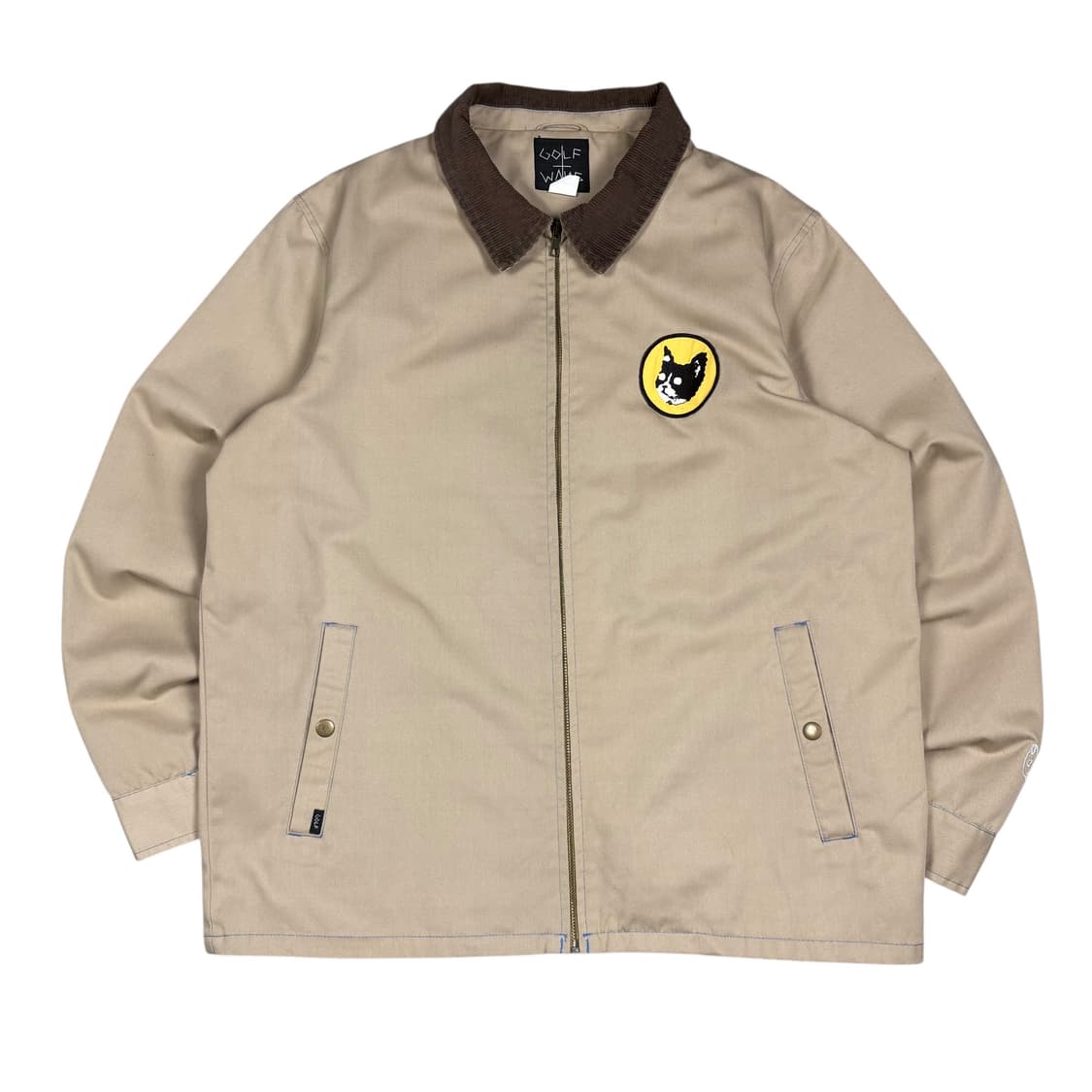 골프왕 베이지컬러 그랜파 블루종 자켓 상품이미지1