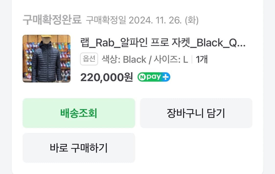 Rab 랩 알파인 프로 자켓 블랙 L 상품이미지2