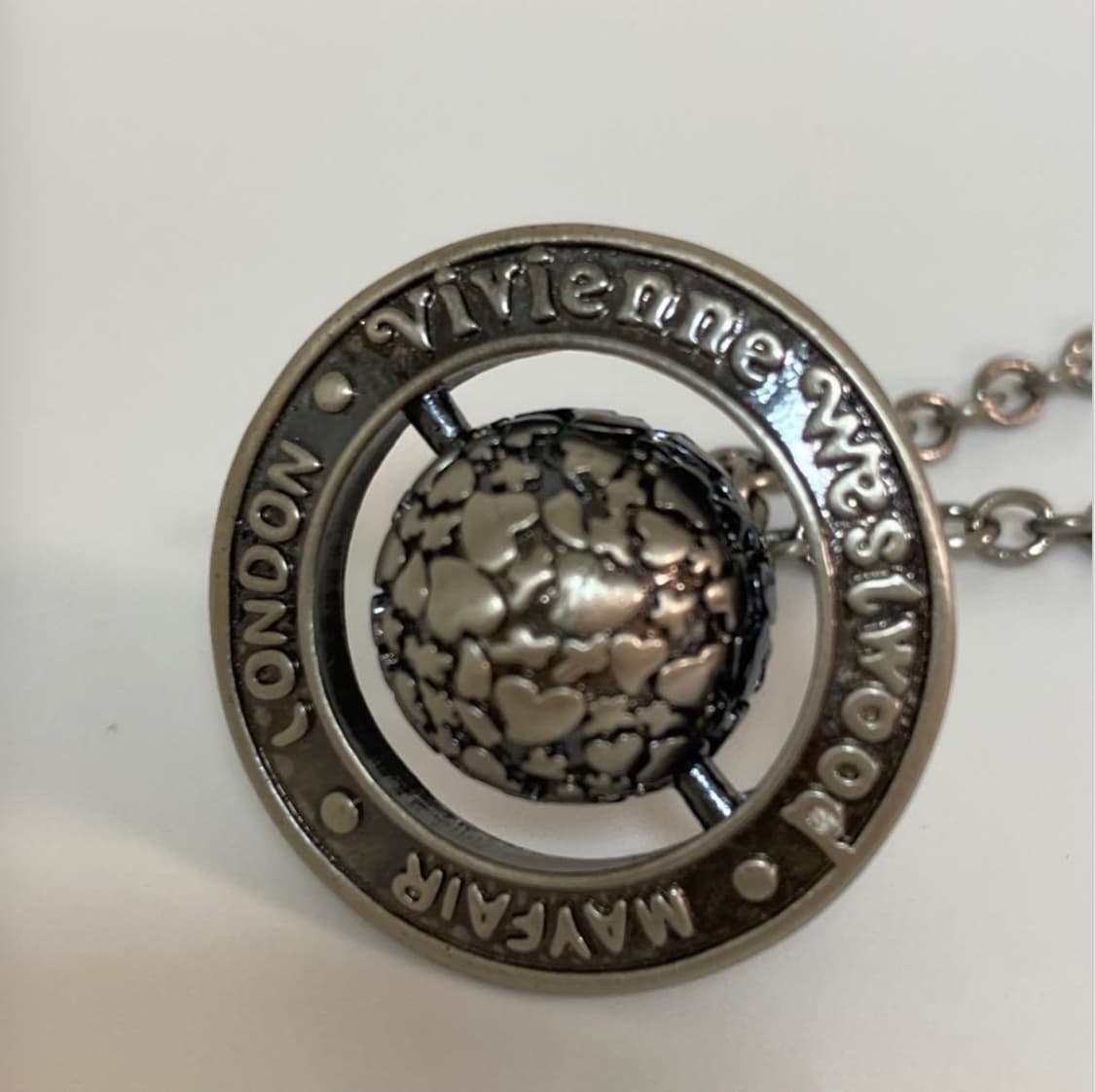 비비안웨스트우드 아카이브 황동 orb 각인 팬던트 목걸이 상품이미지2