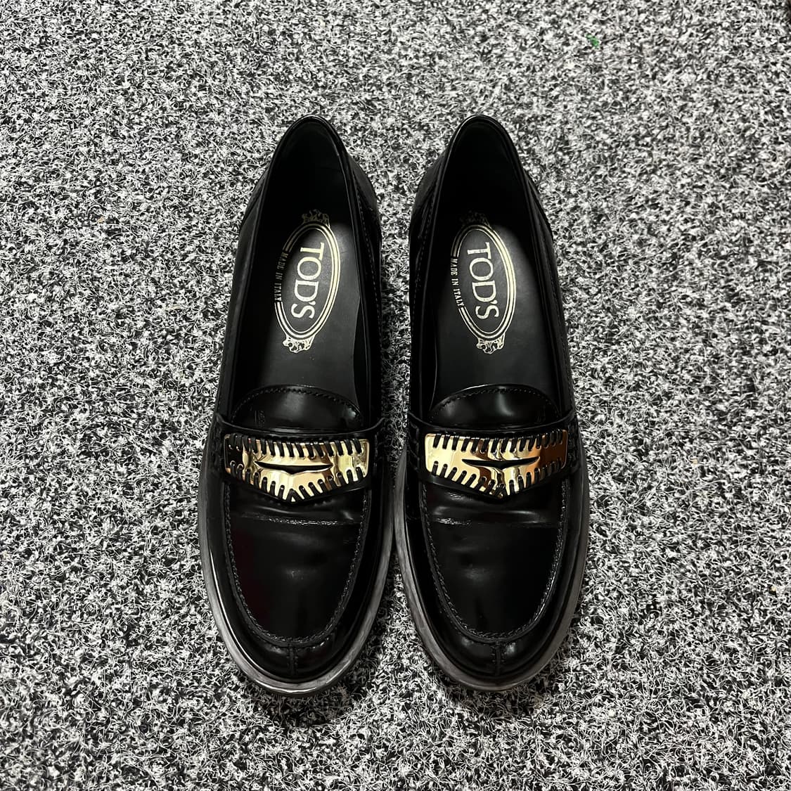tods 토즈 35.5 금장 로퍼 구두 상품이미지1