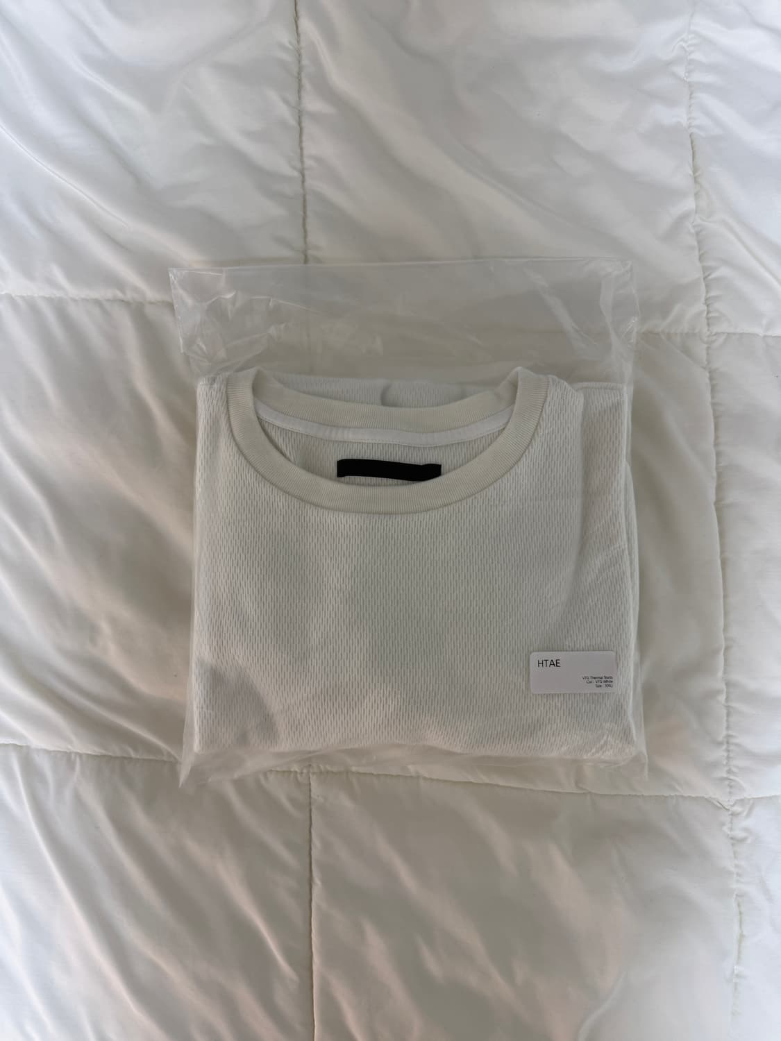 HTAE VTG Thermal Honeycomb 티셔츠 써멀 허니콤 상품이미지2