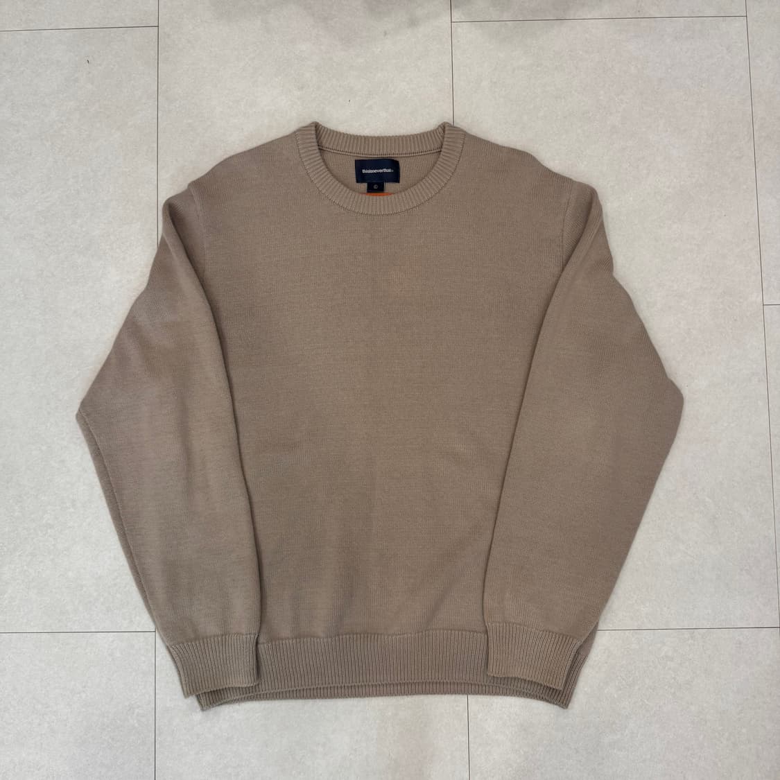 디스이즈네버댓 스타 니트 스웨터 베이지 라지 상품이미지2