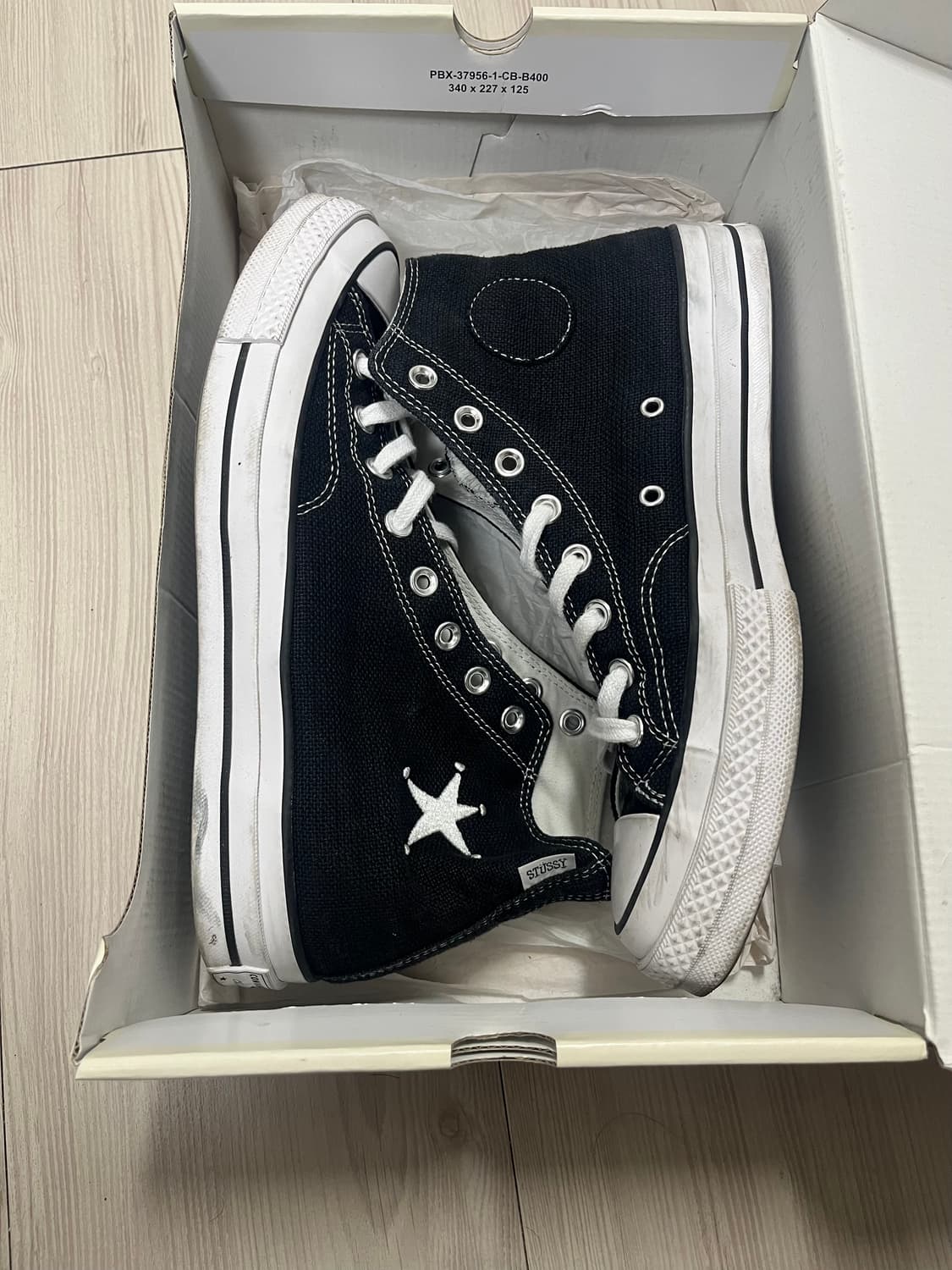 [280] 스투시 X 컨버스 척 70 하이 블랙 상품이미지7