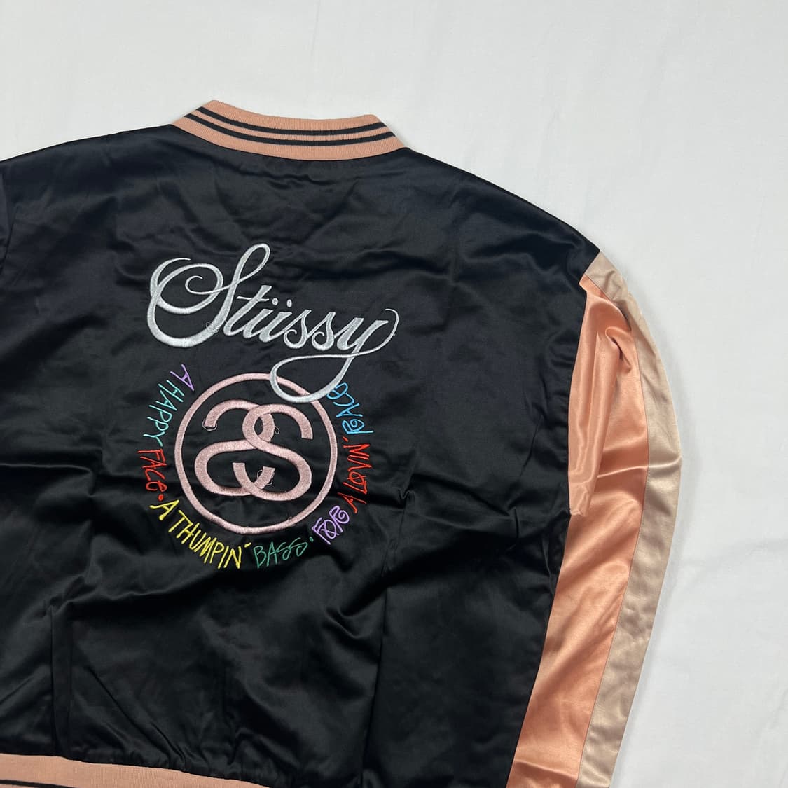 스투시 stussy 우먼스 빅로고 사틴 자켓 상품이미지6