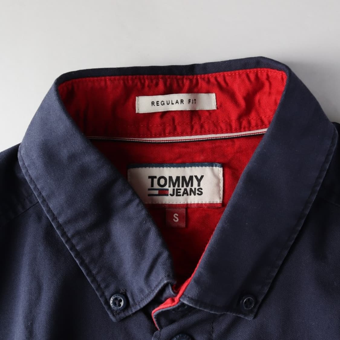 타미진스 삼색 배색 스트라이프 긴팔 셔츠 S 상품이미지5