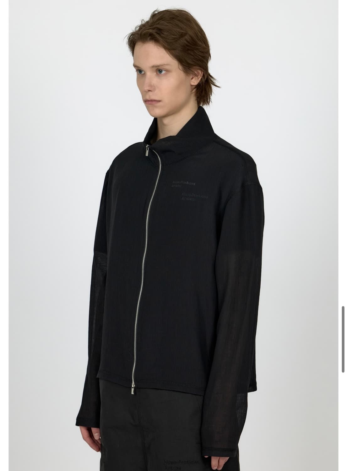 MPa VEIL CREPE ZIP JACKET (BLACK) 상품이미지1