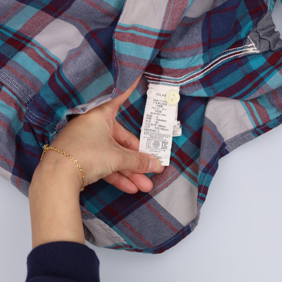 SP 리바이스 여성 체크 셔츠 0123H1 상품이미지4