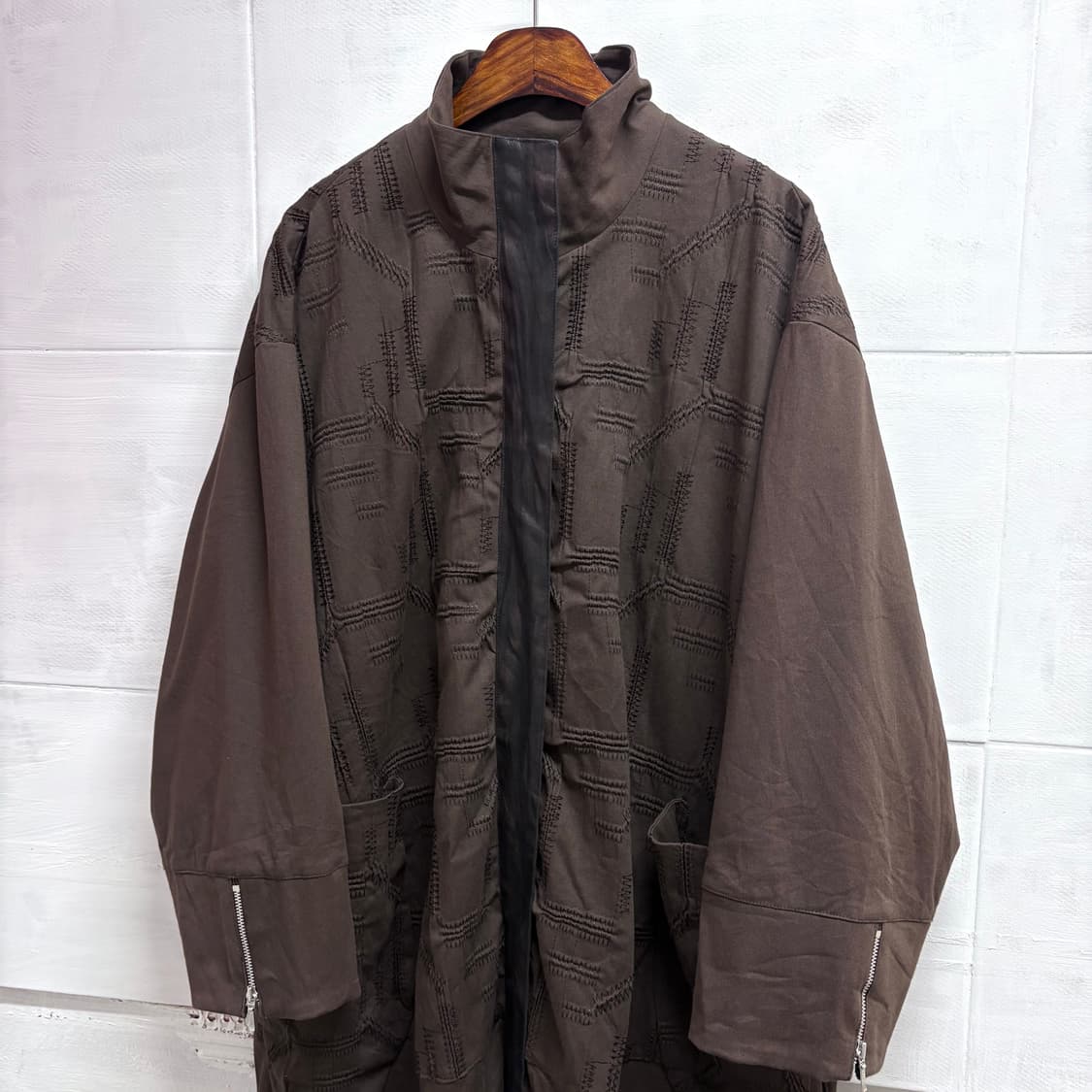 EIKO KONDO 아카이브 파이톤 포인트 롱 맥스 코트  상품이미지2