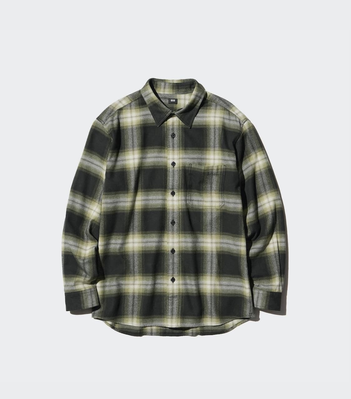 유니클로 플란넬 셔츠 그린 상품이미지1