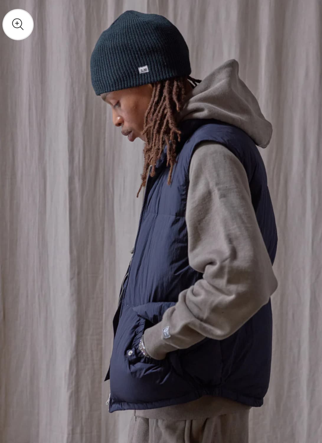 엔즈앤드민즈 숏 와치캡 seaweed컬러 비니 판매 상품이미지2