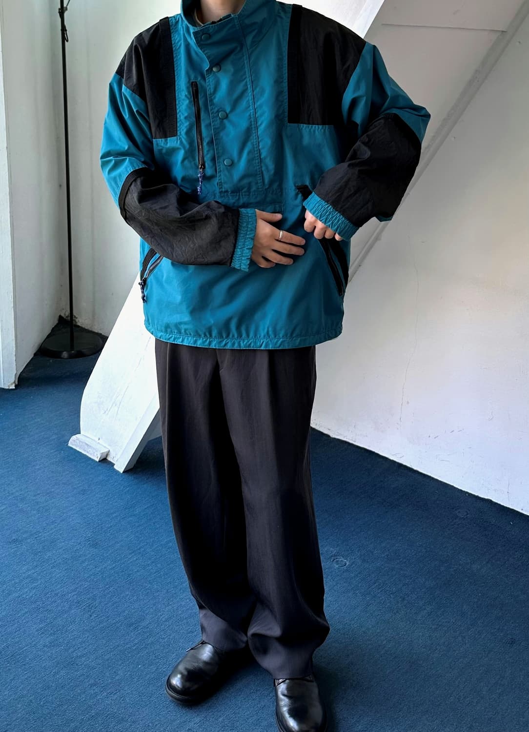 90's washer nylon utility anorak parka 상품이미지6