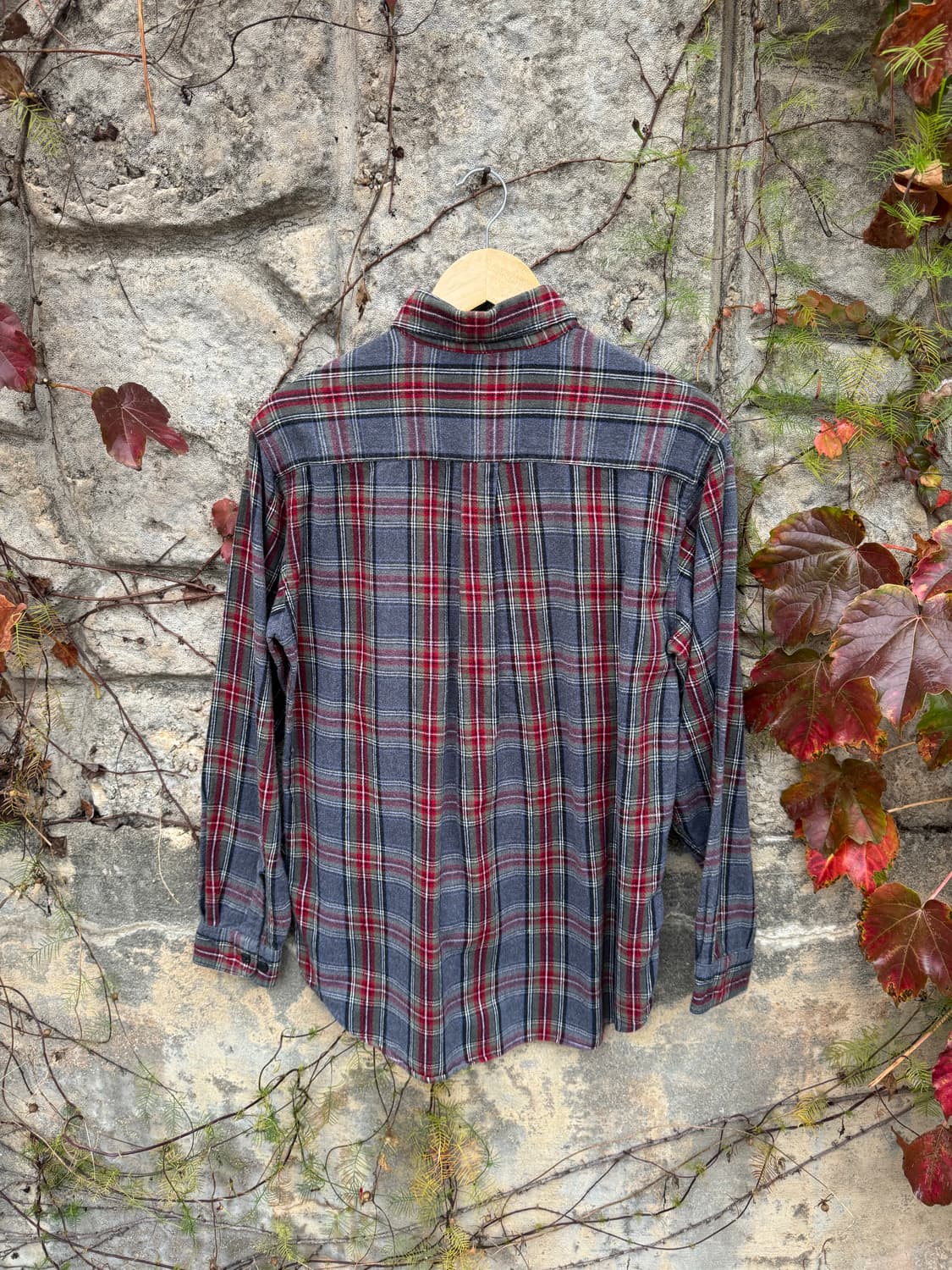 엘엘빈 빈티지 체크 플란넬 셔츠 s 상품이미지2