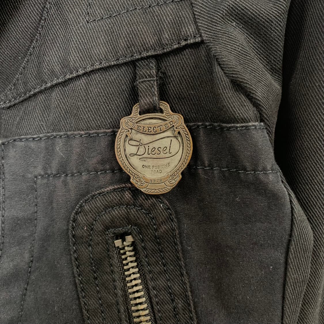 디젤 Y2k 와투케 블랙 데님 자켓 상품이미지5