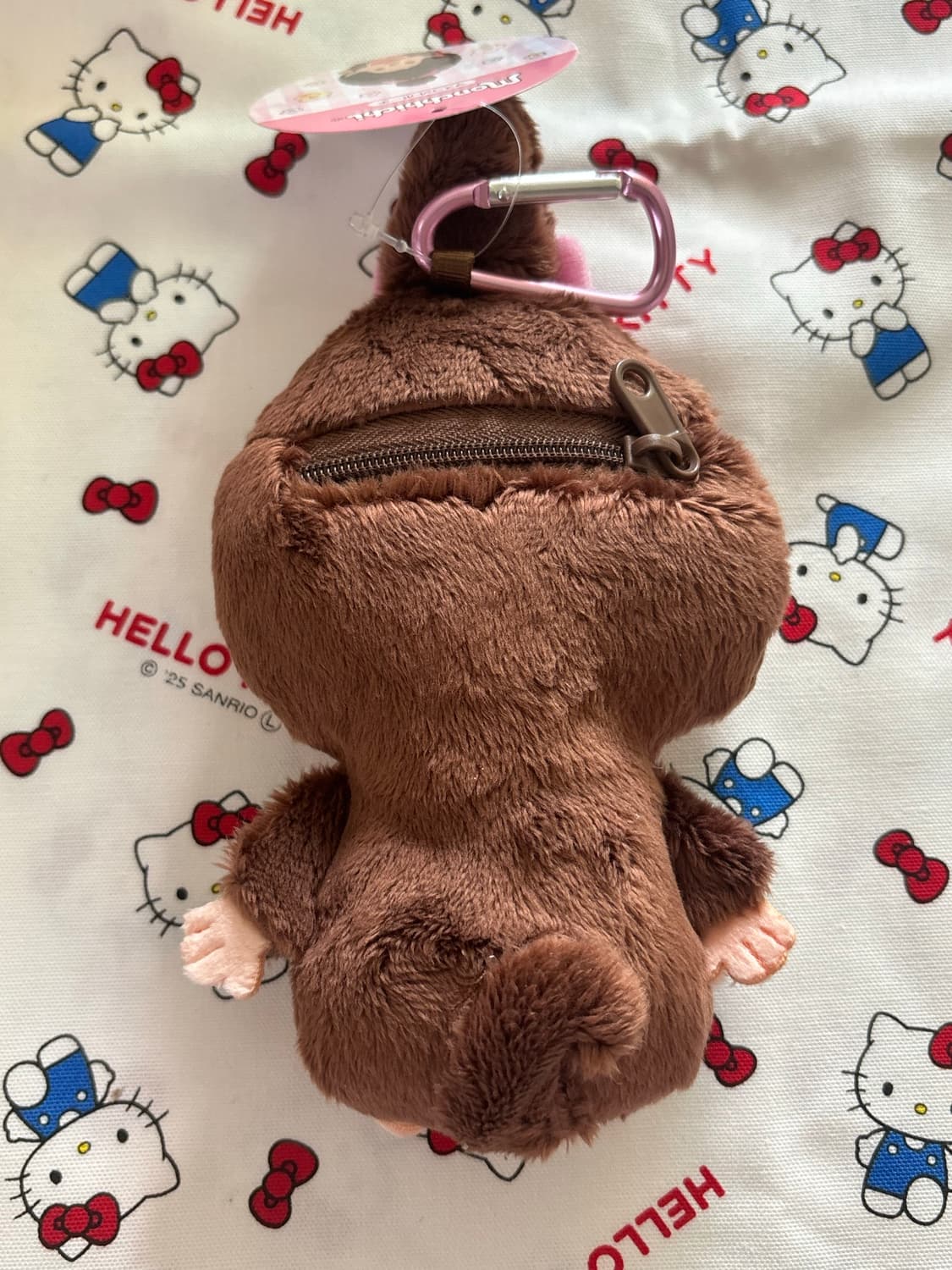 몬치치 세키쿠치 카라비너 마스코트 파우치 키링 몬치치짱 상품이미지2