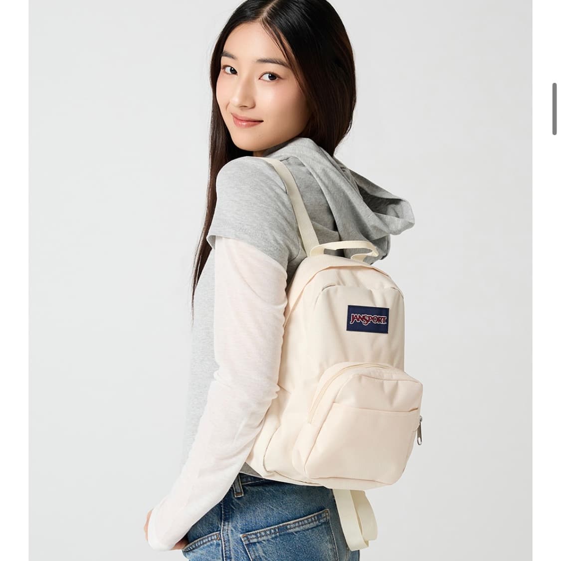 새상품) 잔스포츠 미니 백팩 /하프 파인트 아이보리 상품이미지3