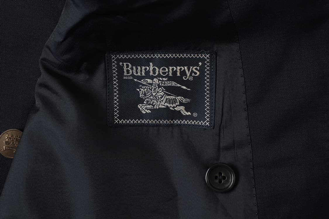BURBERRYS 90s 버버리 모헤어 블렌드 네이비 블레이저 상품이미지7