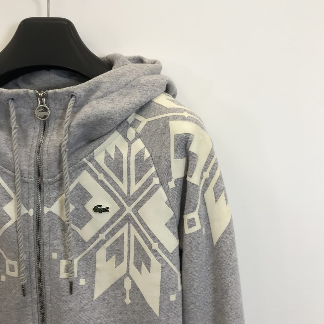 라코스테 자카드패턴 투웨이 후드집업 [여성95] 상품이미지2