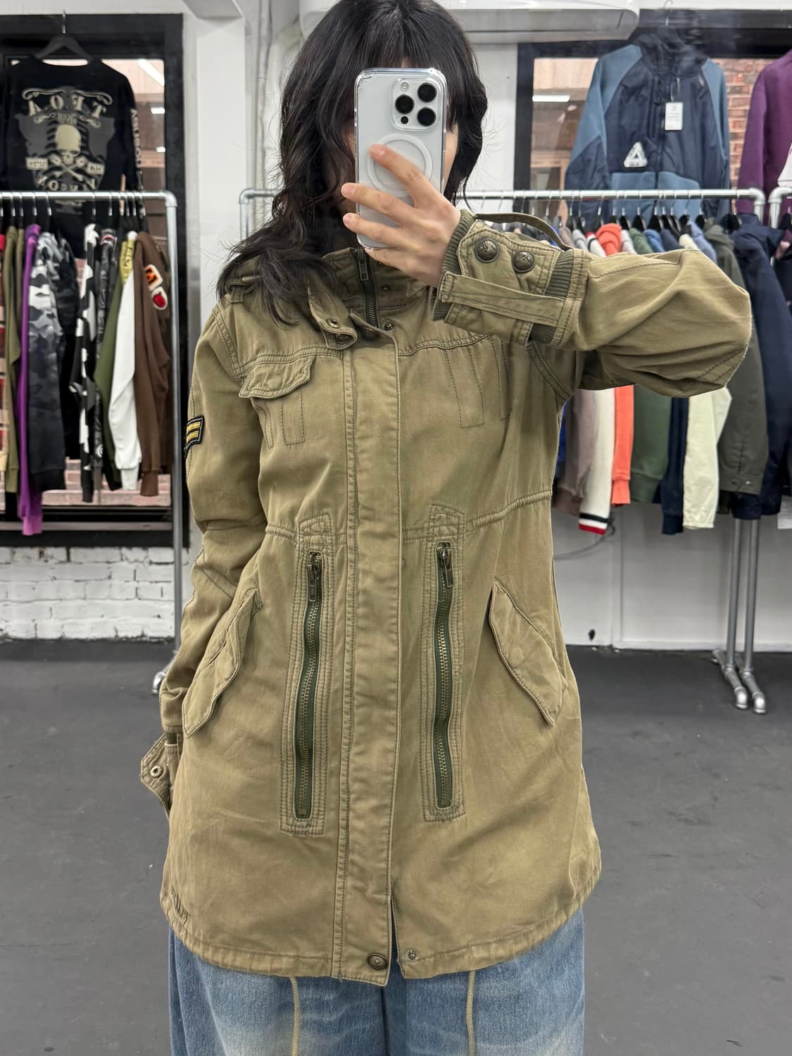 VTG Y2K 그런지 야상 자켓 상품이미지2