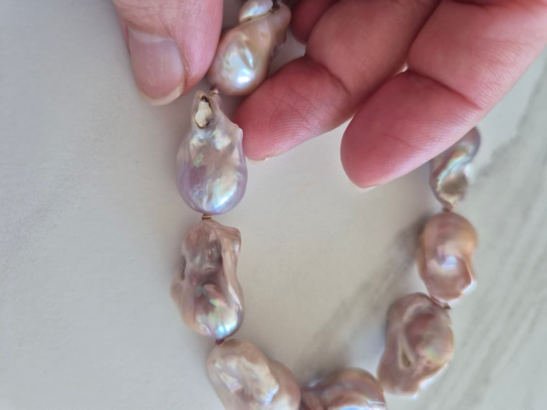 핑크바로크 담수진주 목걸이 상품이미지3