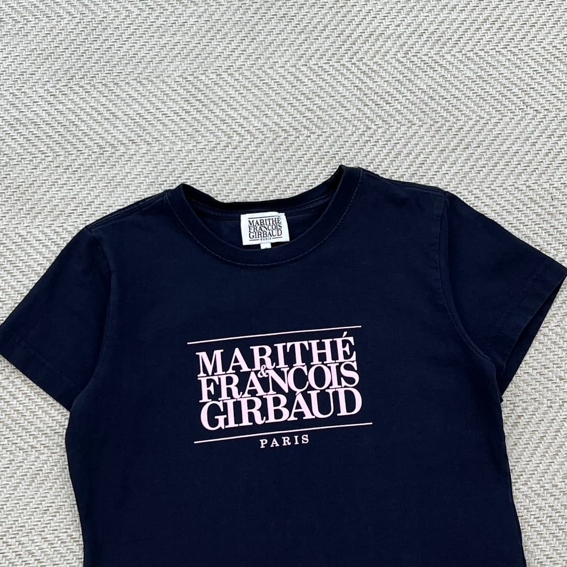 마리떼 프랑소와저버 로고 크롭 반팔티 r3444 상품이미지3