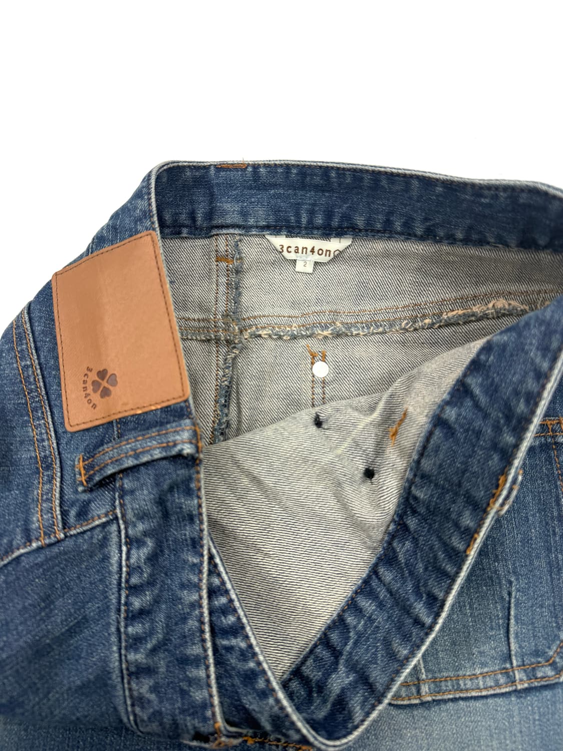 빈티지 3can4on 데님 미디 스커트 상품이미지4