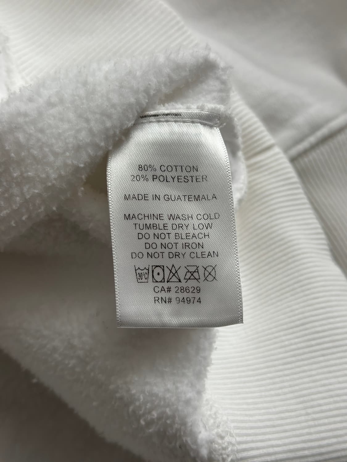 스투시 베이직 화이트 후드 티셔츠  상품이미지9