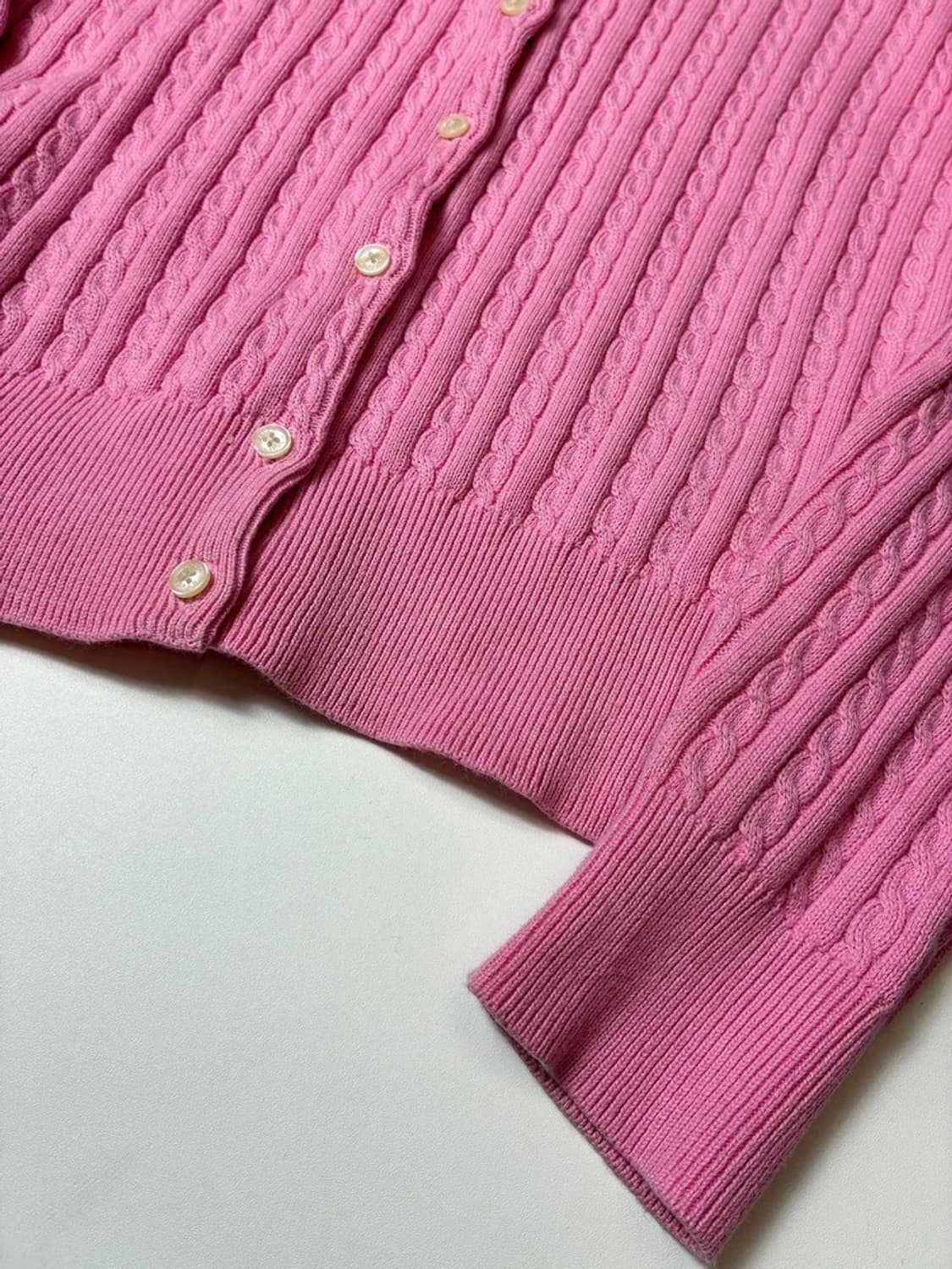 폴로 랄프로렌 큐알 신형 꽈배기 니트 가디건 PN8856 상품이미지4