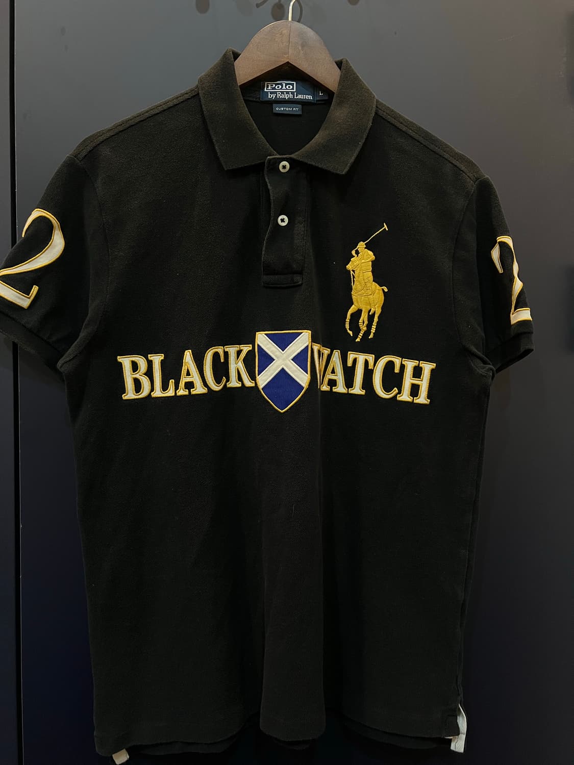 폴로 랄프로렌 블랙와치 빅포니 카라 반팔티 상품이미지1