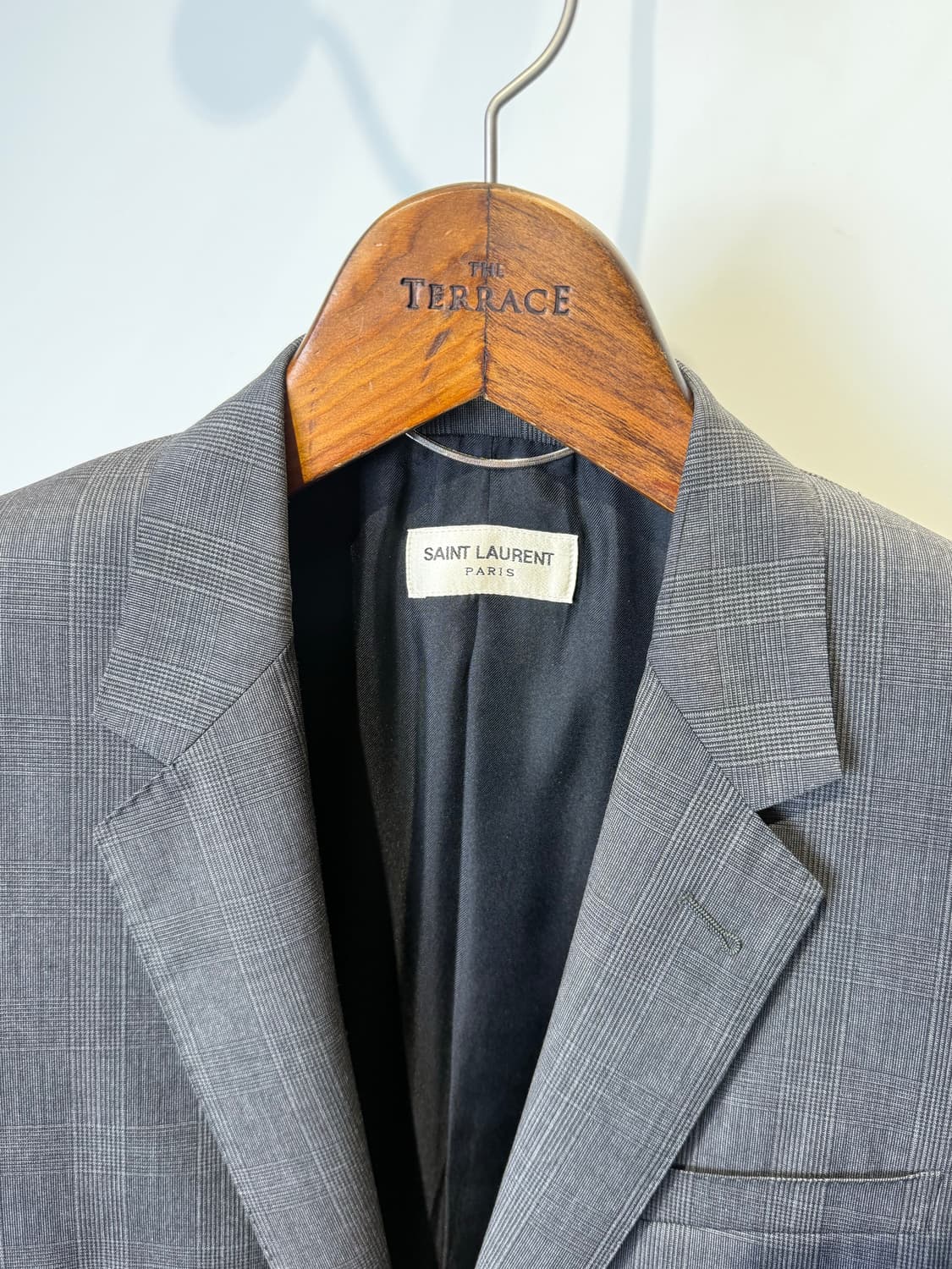 생로랑 그레이 글렌체크 셋업 48사이즈 상품이미지4