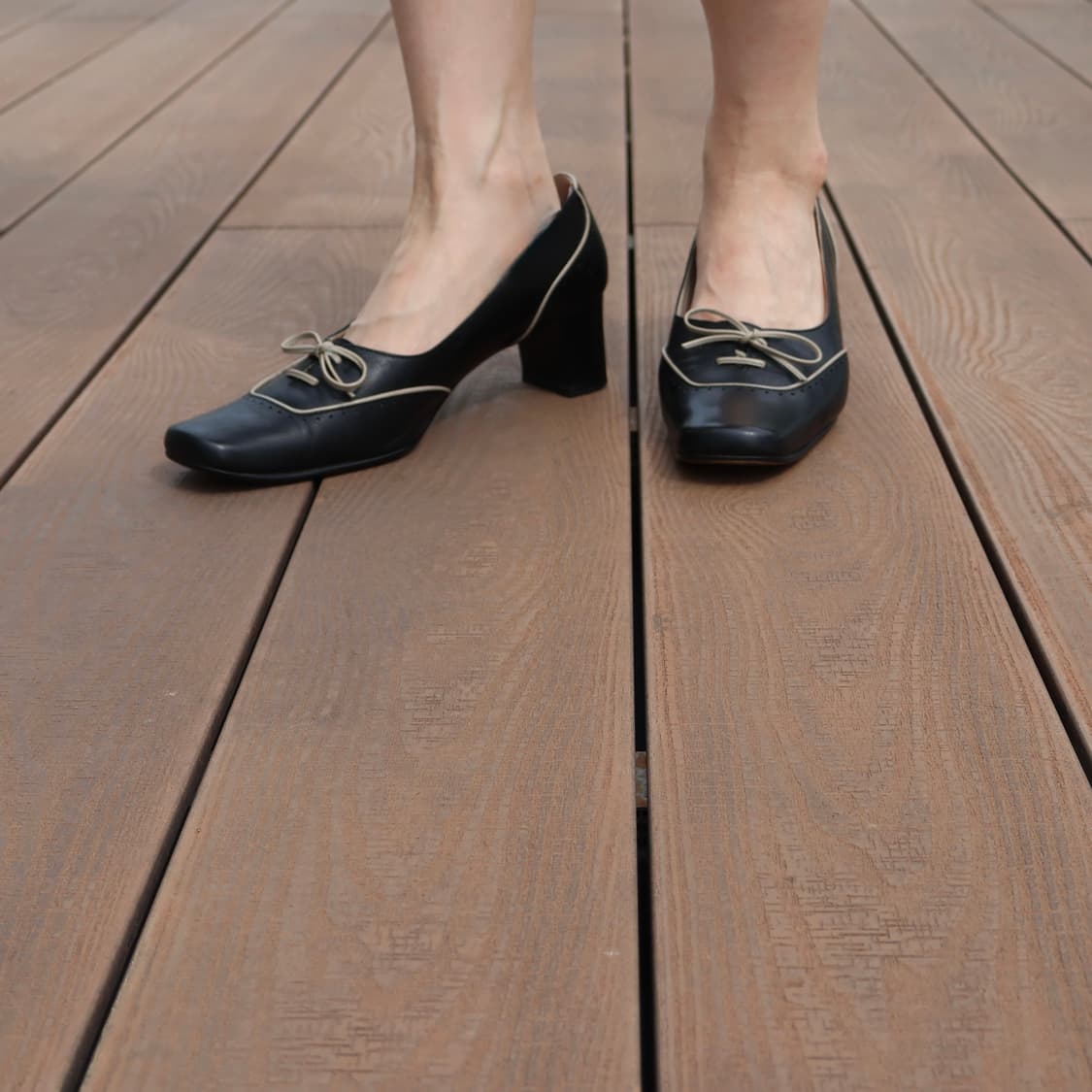 90s Margaret Howell ribbon mid heel 상품이미지2