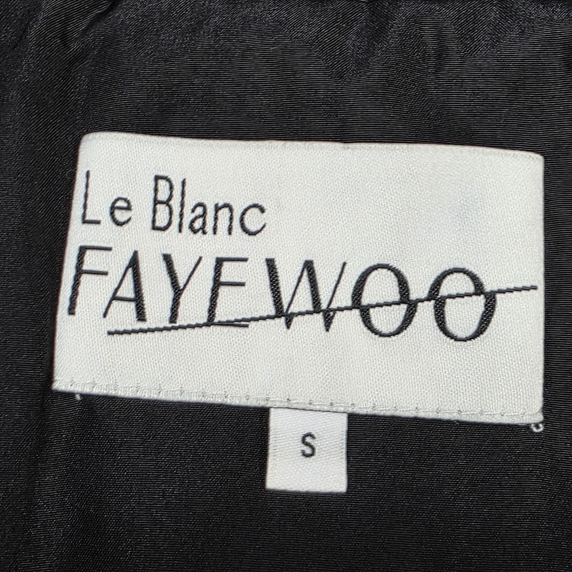1689 Le Blanc FAYEWOO 숏패딩 하프슬리브 다운 S (여성 상품이미지8