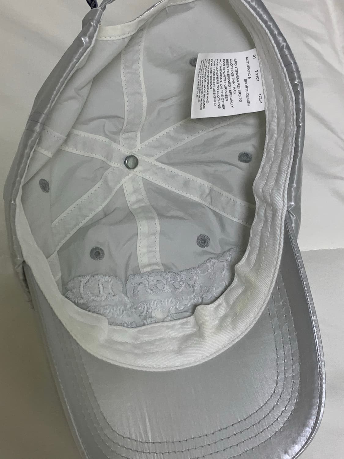 타입서비스 그래픽 자수 볼캡 실버 상품이미지3