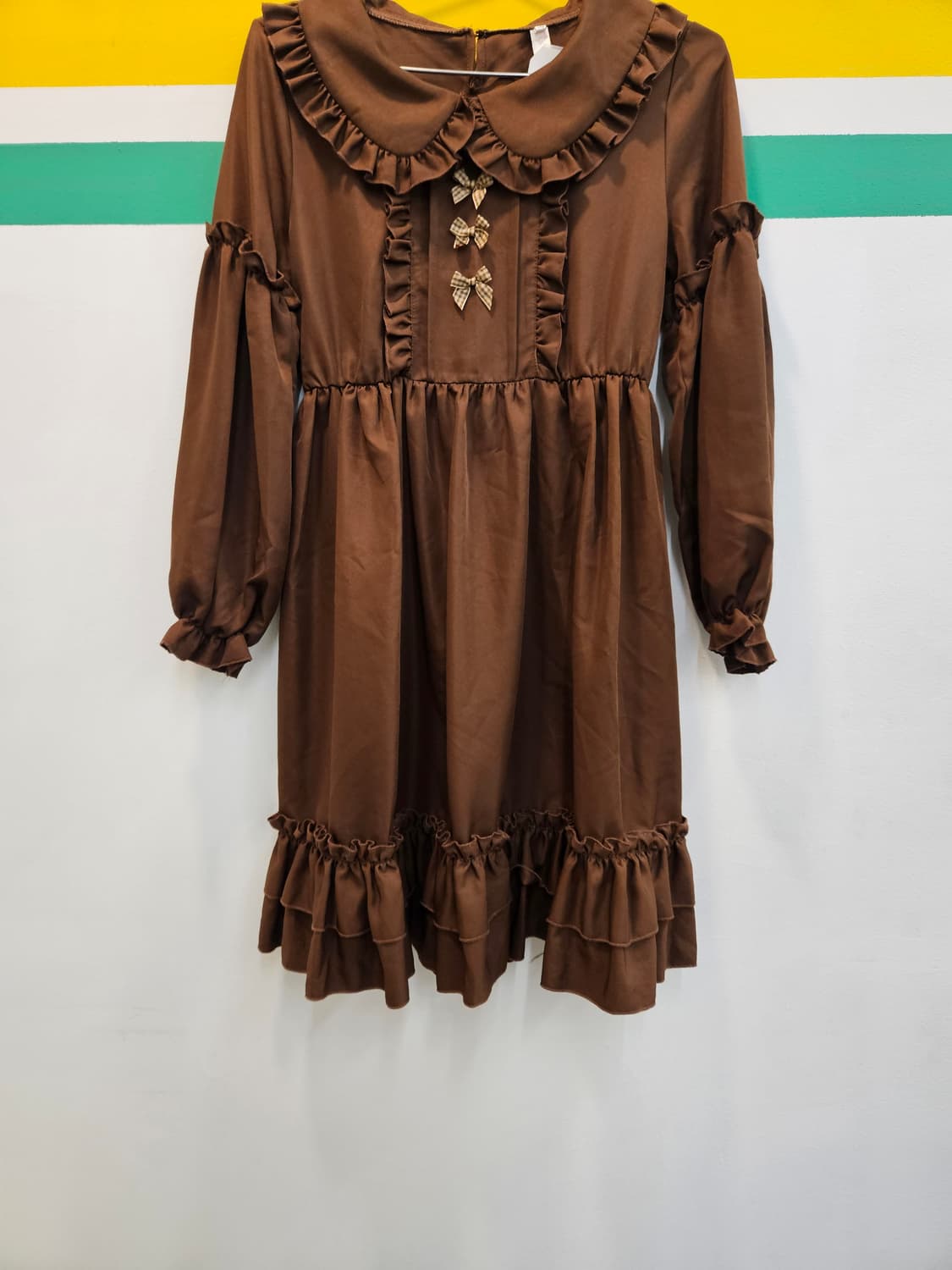 로리타 프릴 카라 리본 원피스 상품이미지4