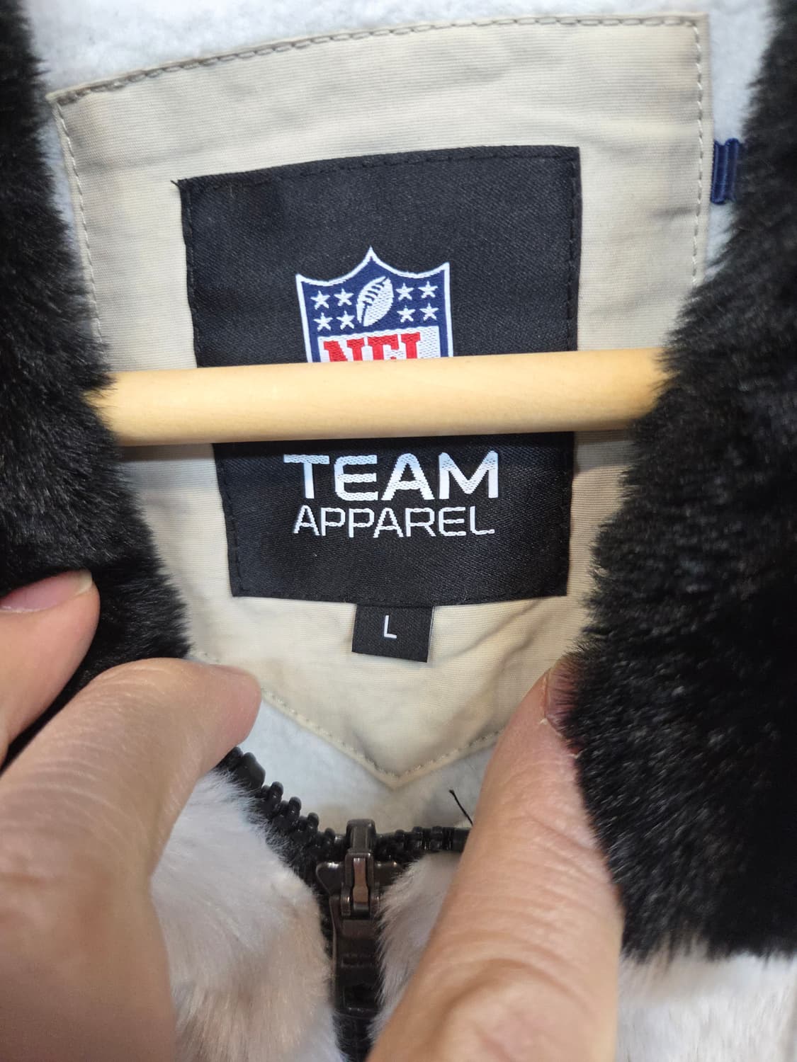 Nfl 엔트리 블록 페이크퍼 자켓 L 상품이미지3