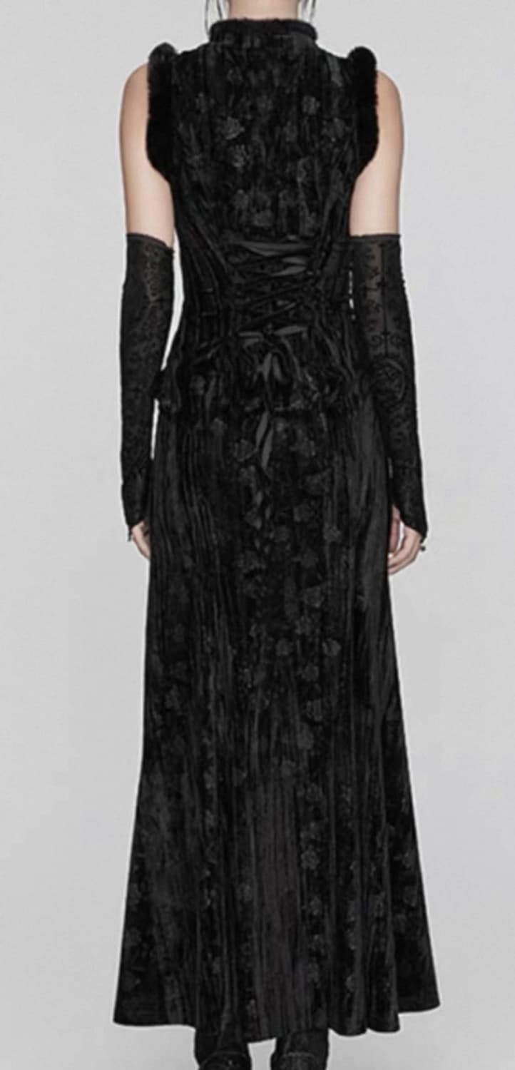 펑크레이브 고딕 치파오 롱 드레스 상품이미지3