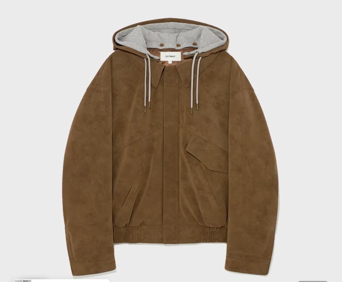 글로니 스웨이드 점퍼 브라운 S 상품이미지2