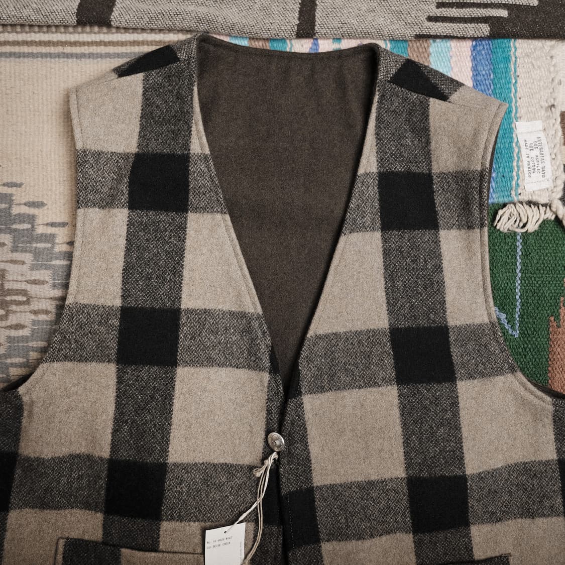 오어슬로우 리버서블 울 멜튼 베스트 2사이즈 상품이미지4