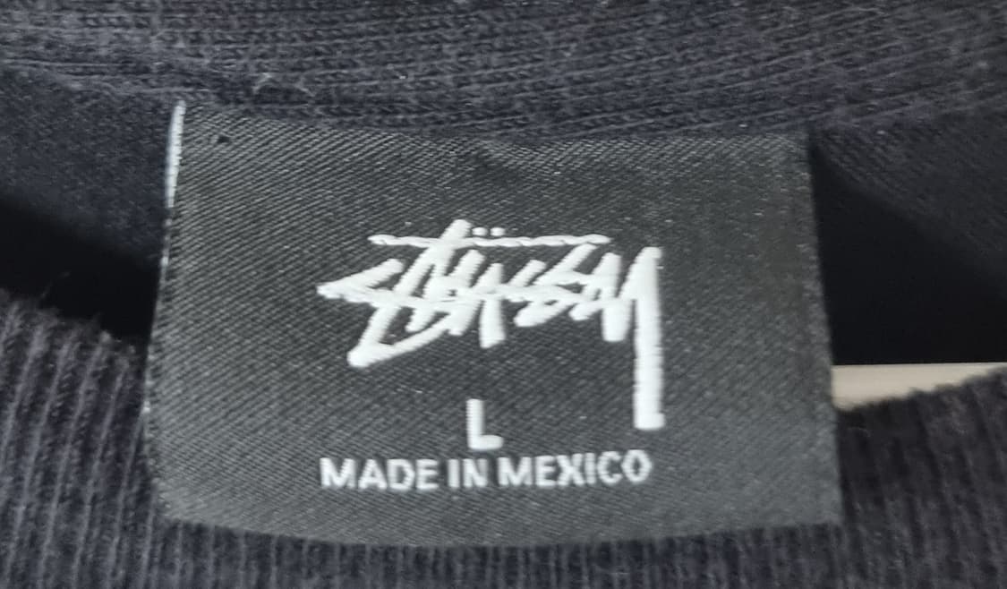 L 스투시 x CDG 닷 롱슬리브 티셔츠 블랙 상품이미지3