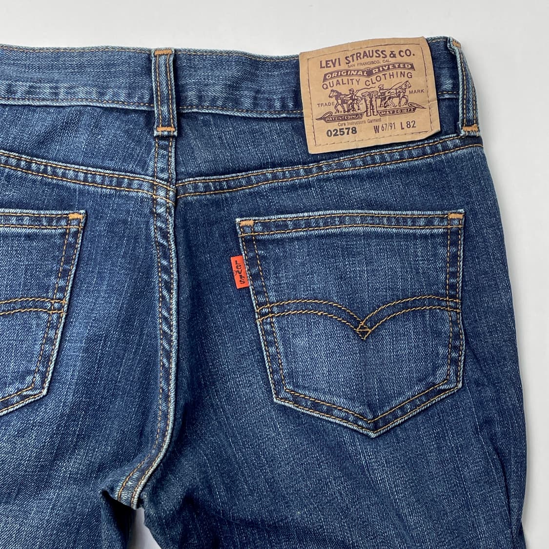 [중고] 리바이스 02578 부츠컷 데님 팬츠 오렌지탭 상품이미지4