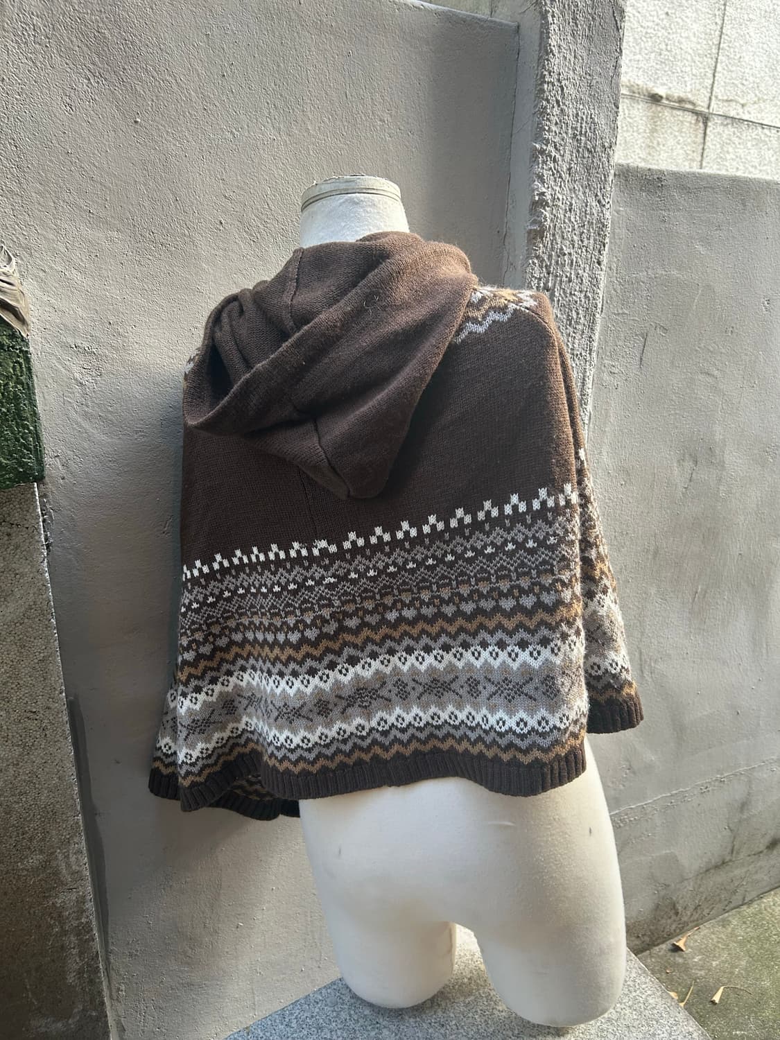 2000s toiletEast boy 모리걸 초코 노르딕 망토 케이프  상품이미지3